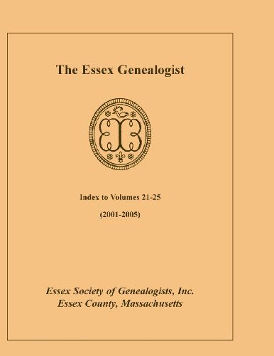 Cover for Inc Essex Society of Genealogist · The Essex Genealogist, Index 2001-2005 (Paperback Book) (2013)