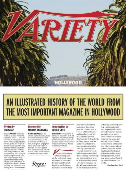 Cover for Tim Gray · Variety: An Illustrated History of the World from the Most Important Magazine in Hollywood (Hardcover Book) (2016)