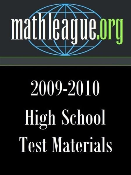 Cover for Tim Sanders · High School Test Materials 2009-2010 (Pocketbok) (2011)