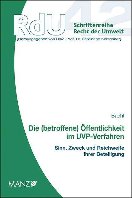 Cover for Bachl · Die (betroffene) Öffentlichkeit i (Book)