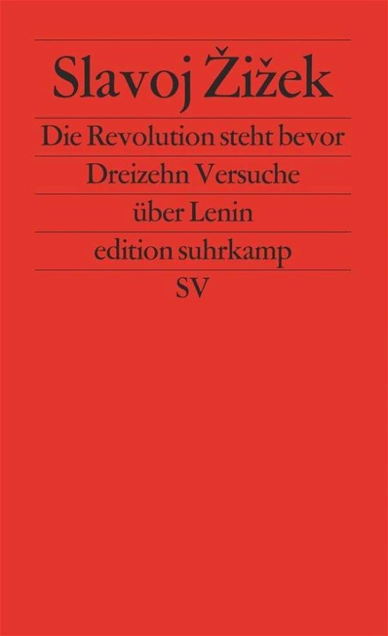 Cover for Slavoj Zizek · Edit.suhrk.2298 Zizek.revolution Steht (Bog)