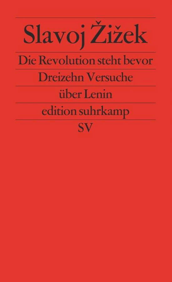 Cover for Slavoj Zizek · Edit.suhrk.2298 Zizek.revolution Steht (Bog)