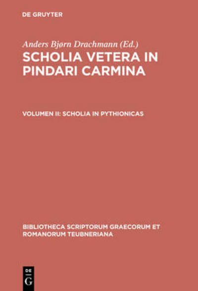Cover for Pindar / Drachmann · Scholia Vetera in Pindari Car CB (Book) [Reprint 1903 edition] (1997)