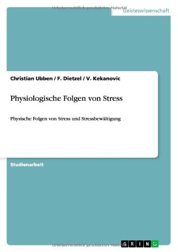 Cover for Ubben · Physiologische Folgen von Stress (Buch) [German edition] (2013)