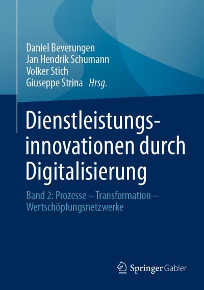 Cover for Dienstleistungsinnovationen durch Digitalisierung (Book) (2021)