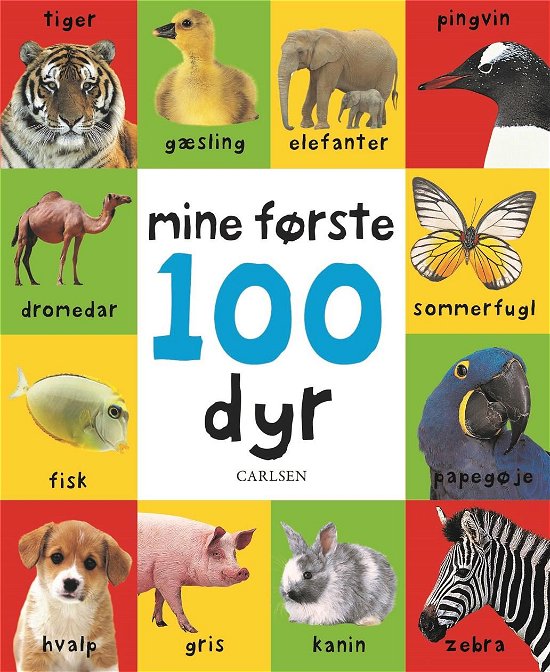 Mine første 100 dyr - . - Books - CARLSEN - 9788711982983 - July 15, 2020