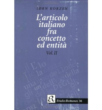 Cover for Iorn Korzen · L'articolo italiano fra concetto ed entita (Paperback Book) (1996)