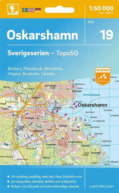 Cover for Oskarshamn - Sverigeserien Topo50 (Map) (2025)