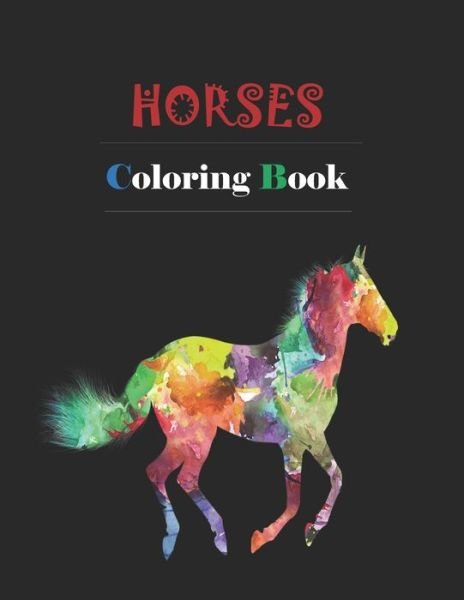 Cover for Kea Draws · Horses Coloring Book (Paperback Bog) (2020)