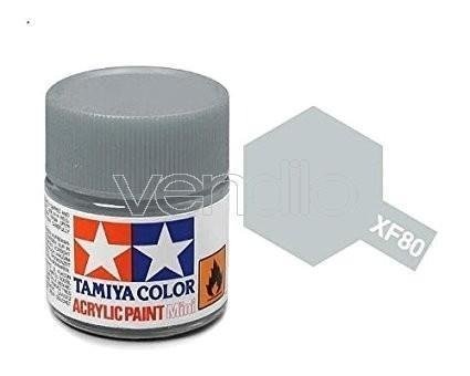 81780 - Xf-80 Acrylic Paint Mini - Royal Grau Matt - 10 Ml - Tamiya Color - Koopwaar - TAMIYA COLOR - 0000045073984 - 