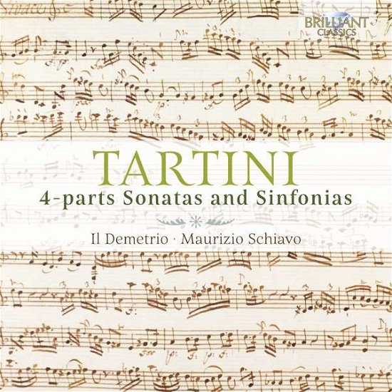 4-parts Sonatas & Sinfonias - Tartini / Ensemble Il Demetrio - Musiikki - Brilliant Classics - 5028421953984 - perjantai 15. maaliskuuta 2019