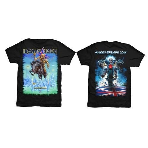 Iron Maiden Unisex T-Shirt: Tour Trooper (Back Print) - Iron Maiden - Marchandise - Global - Apparel - 5055295389984 - 