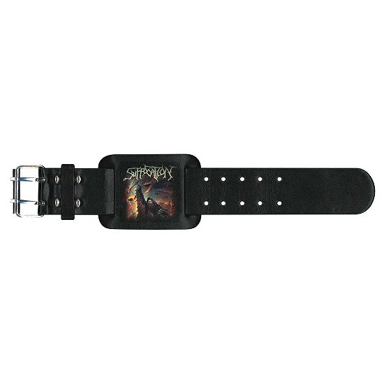 Suffocation Leather Wrist Strap: Pinnacle of Bedlam - Suffocation - Merchandise -  - 5055339744984 - 