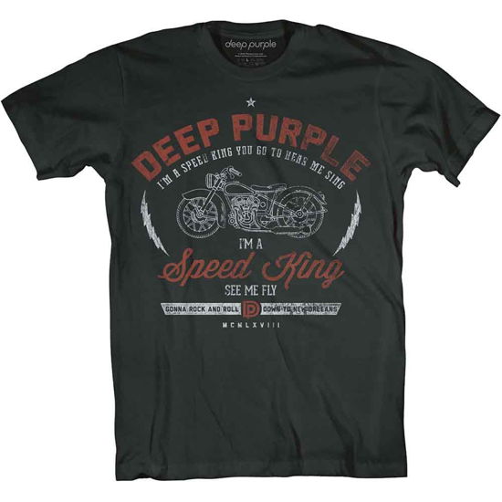 Deep Purple Unisex T-Shirt: Speed King - Deep Purple - Merchandise -  - 5056368619984 - 