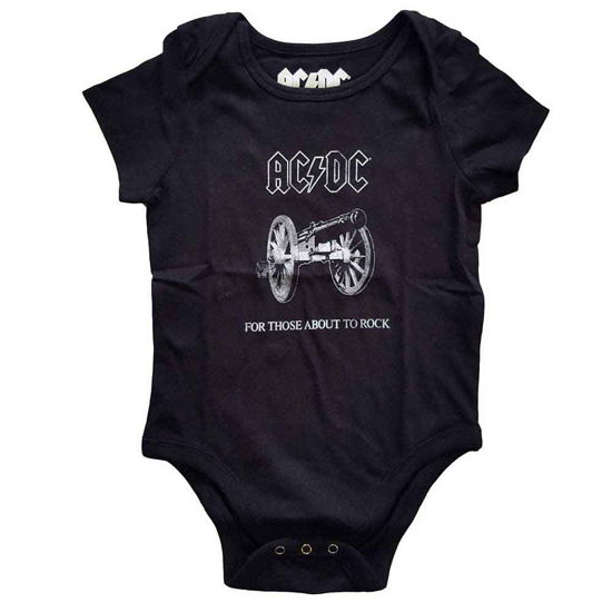 Cover for AC/DC · AC/DC Kids Baby Grow: About to Rock (6-9 Months) (Kläder) [size 6-12mths] [Black - Kids edition]