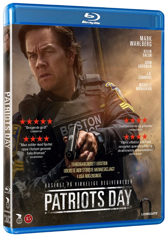 Cover for Mark Wahlberg / Kevin Bacon / John Goodman / J.K. Simmons · Patriots Day (Blu-ray) (2017)