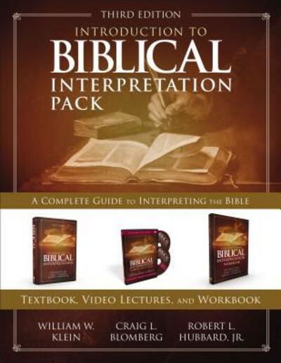 Cover for William W. Klein · Introduction to Biblical Interpretation Pack A Complete Guide to Interpreting the Bible (Buch) (2017)