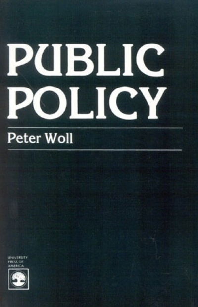 Cover for Peter Woll · Public Policy (Paperback Book) (1981)