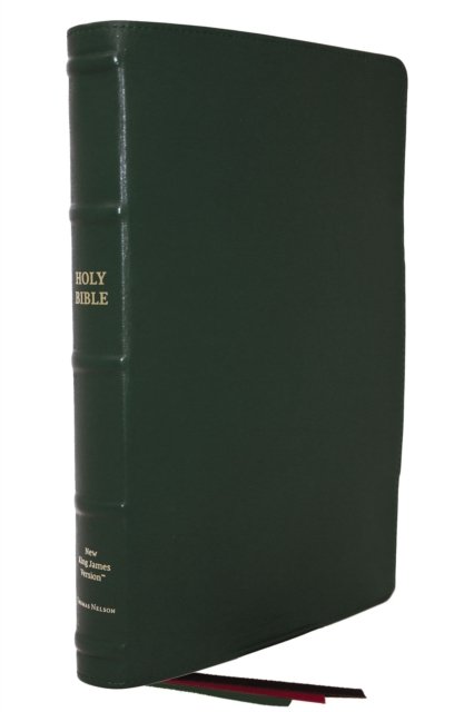 Cover for Thomas Nelson · NKJV, Thinline Reference Bible, Large Print, Premium Goatskin Leather, Green, Premier Collection, Red Letter, Comfort Print: Holy Bible, New King James Version (Leather Book) (2023)