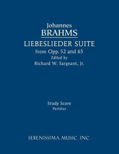 Cover for Johannes Brahms · Liebeslieder Suite from Opp.52 and 65 (Paperback Bog) (2016)