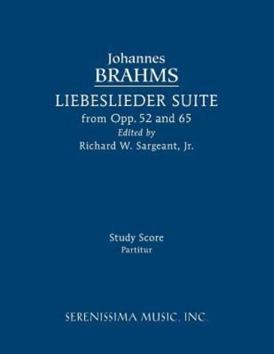 Cover for Johannes Brahms · Liebeslieder Suite from Opp.52 and 65 (Paperback Bog) (2016)