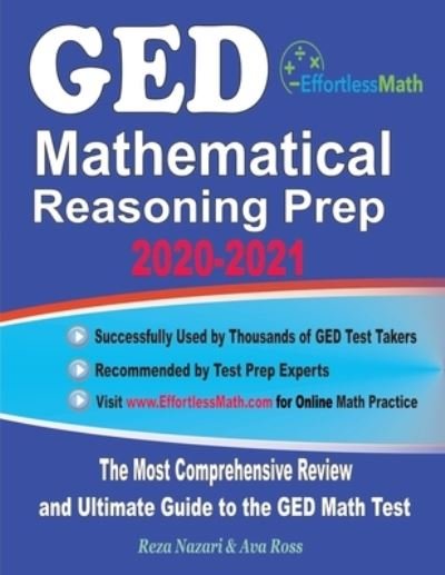 Cover for Ava Ross · GED Mathematical Reasoning Prep 2020-2021 (Paperback Book) (2020)