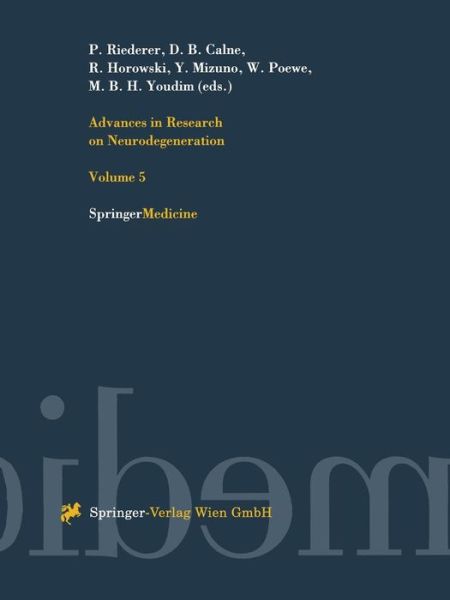 Cover for P Riederer · Advances in Research on Neurodegeneration: Volume 5 - Journal of Neural Transmission. Supplementa (Paperback Book) [Softcover reprint of the original 1st ed. 1997 edition] (1997)