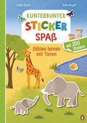 Cover for Linda Sturm · Kunterbunter Stickerspaß - Zählen lernen mit Tieren (Hardcover Book) (2022)