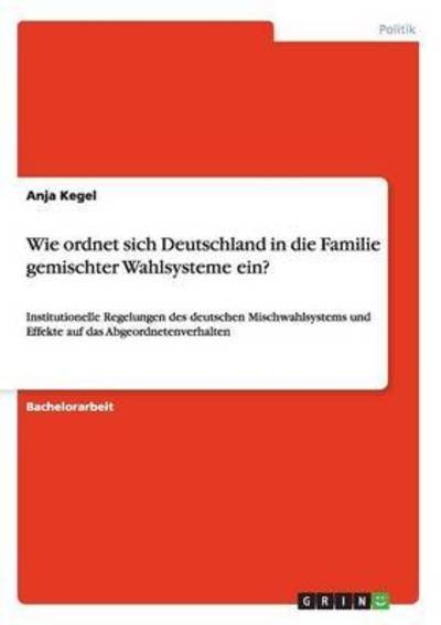 Cover for Kegel · Wie ordnet sich Deutschland in di (Book)