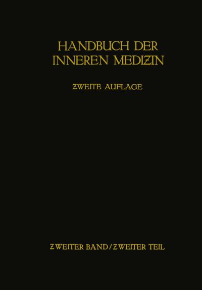 Cover for Mohr Leo Mohr · Handbuch der inneren Medizin (Paperback Book) (1930)