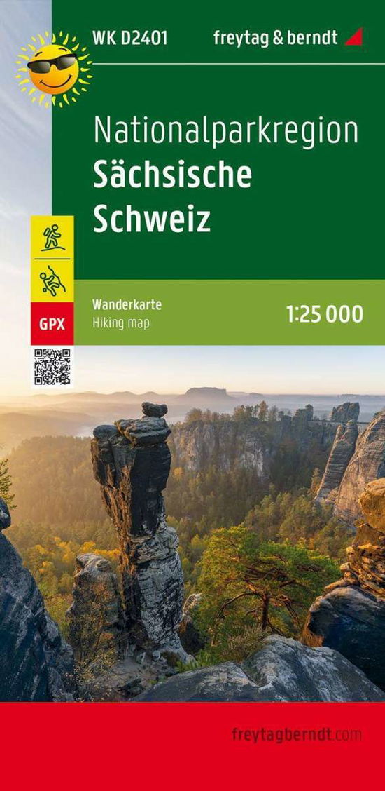Saxon Switzerland national park region, hiking map 1:25,000 - Freytag + Berndt - Books - Freytag-Berndt - 9783707918984 - August 9, 2021