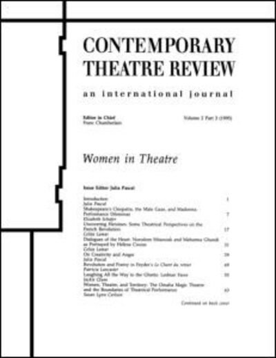 Cover for Julia Pascal · Women in Theatre 2£3 (Paperback Book) (1996)