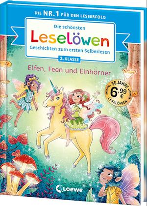 Cover for Die schönsten Leselöwen-Geschichten zum ersten Selberlesen - Elfen, Feen und Einhörner (Book) (2025)