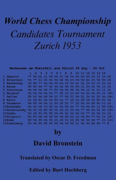 Cover for David Bronstein · World Chess Championship Candidates Tournament Zurich 1953 (Paperback Book) (2015)