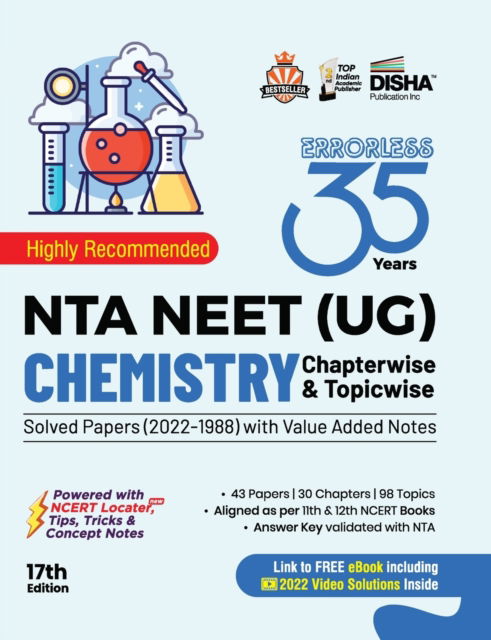 35 Years Nta Neet (Ug) Chemistry Chapterwise & Topicwise Solved Papers with Value Added Notes (2022 - 1988) - Disha Experts - Kirjat - Disha Publication - 9789355641984 - lauantai 15. lokakuuta 2022