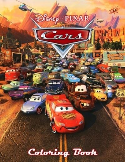 Cover for Richard Barber · Pixar Cars Coloring Book: A Coloring Book For Kids And Adults With Pixar Cars Pictures, Relax And Stress Relief (Paperback Book) (2020)