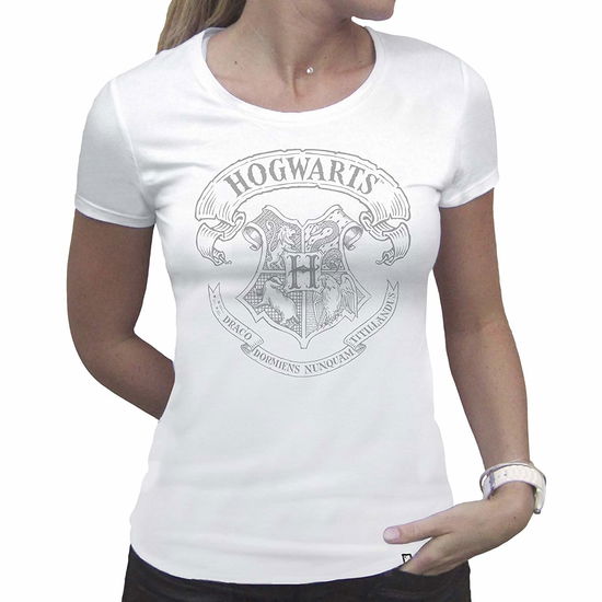 Harry Potter - Tshirt Hogwarts Woman Ss White - Ba - Abystyle - Merchandise -  - 3700789233985 - February 7, 2019