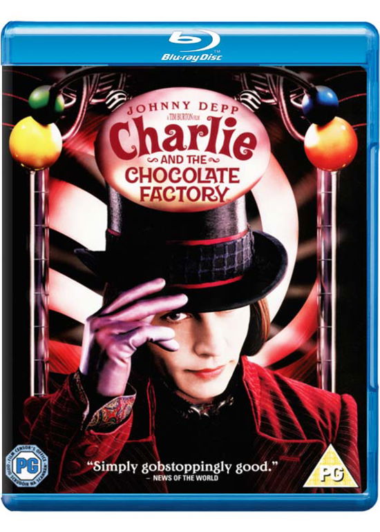 Cover for Charlie  Chocolate Factory Bds · Charlie And The Chocolate Factory (Blu-ray) (2009)