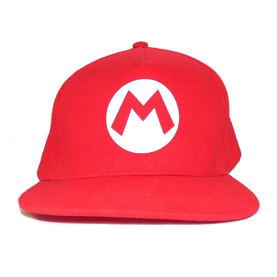 Super Mario Snapback Cap Mario Badge -  - Merchandise -  - 5056463409985 - 12. august 2023