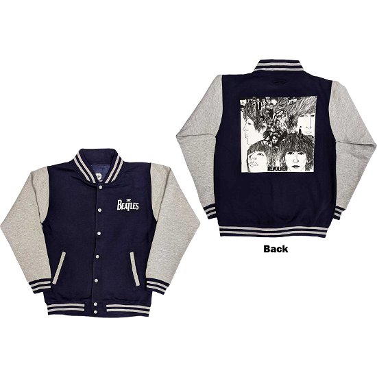 Cover for The Beatles · The Beatles Unisex Varsity Jacket: Revolver (Back Print) (Bekleidung) [size S]