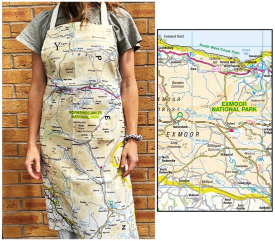 Cover for OS Map Adult Apron - Exmoor National Park (MERCH) (2025)