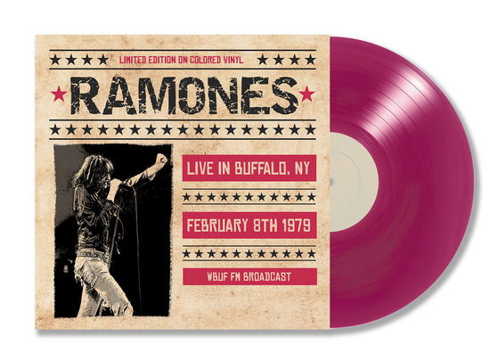 Cover for Ramones · Live In Buffalo. Ny. February 8Th 1979 (Transparent Magenta Vinyl) (LP) (2024)