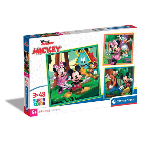 Cover for Clementoni · Clementoni Legpuzzel Super Color Vierkant Mickey and Friends 3x48st. (Zabawki)