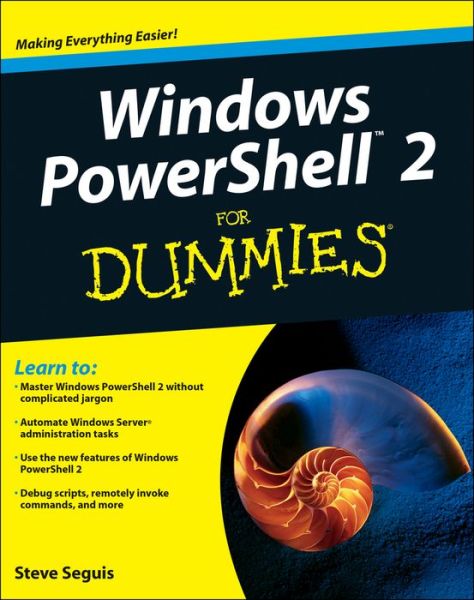 Cover for Steve Seguis · Windows PowerShell 2 For Dummies (Paperback Book) (2009)