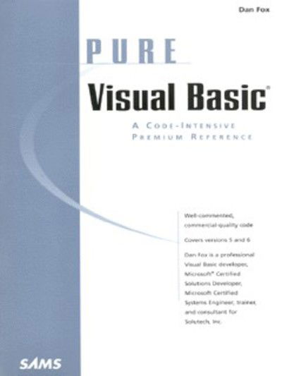 Cover for Dan Fox · Pure Visual Basic (Paperback Book) (1999)