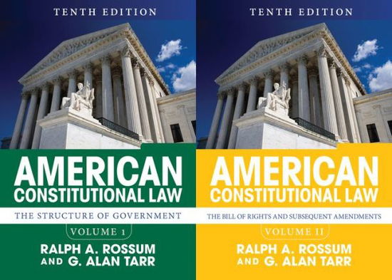 Cover for Ralph A. Rossum · American Constitutional Law, 2-Volume Set (Paperback Book) [10 New edition] (2016)