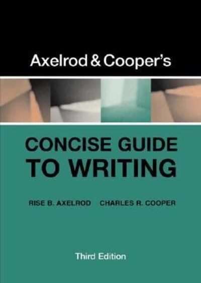 Cover for Axelrod · Cp Concise Guide to Writing Hardcover Bi (N/A) (2015)