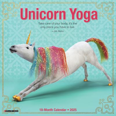 Cover for Willow Creek Press · Unicorn Yoga 2025 7 X 7 Mini Wall Calendar (Calendar) (2024)