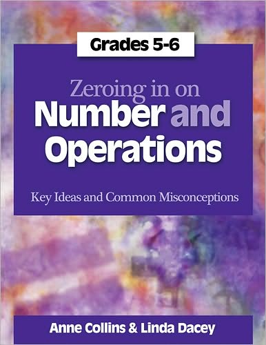 Cover for Linda Dacey · Zeroing In on Number and Operations, Grades 5-6: Key Ideas and Common Misconceptions (Spiralbok) (2010)