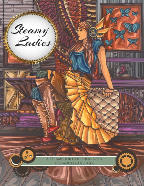 Cover for Dan Vado · Steamy Ladies: A Steampunk Coloring Book (Paperback Book) (2020)